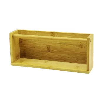 AHŞAP BAMBU  DUVAR RAFI   MIKNATISLI MONTAJ   10.2 X 25CM - Y: 5--6CM (5047)