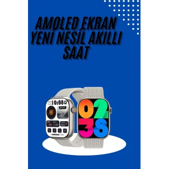 Akıllı Kol Saat Amoled Ekran Android ve İOS Uyumlu Arama Konuşma