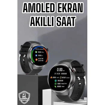 Akıllı Saat Bluetooth Bağlantılı Amoled Ekran Uyku ve Sağlık Takibi
