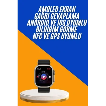 Akıllı Saat Çok Fonksiyonlu Unısex Sosyal Medya Girişli Bluetooth Bağlantılı