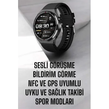 Akıllı Saat Nabız Sensörlü Bildirim Görebilen Spor Modları GPS Takibi