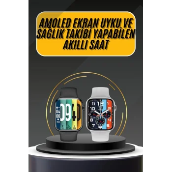 Akıllı Saat Yeni Nesil Android ve İOS Uyumlu Titreşim Modlu Alarm Kronometre