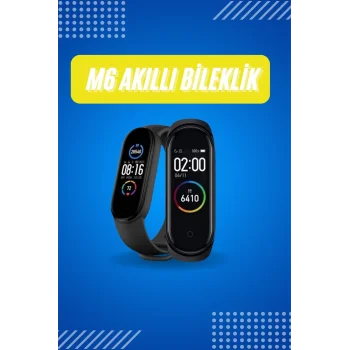 Akıllı Uyumlu Bileklik M6 Adımsayar Spor Modları Çağrı Görme Türkçe Menü