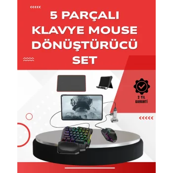 Android Uyumlu Oyun Klavye Mouse Seti | Taşınabilir & Dayanıklı