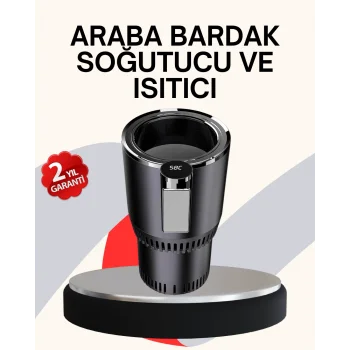 Araba Bardaklığı Isıtma Soğutma Ayarlı Çakmak Girişli Akıllı Model