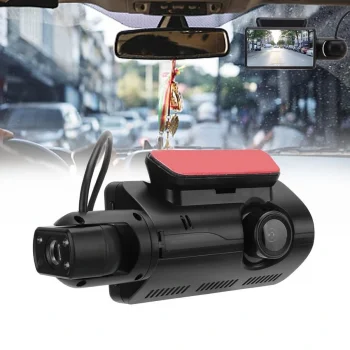 Araç İçi & Dışı Çift Lensli WiFi Kamera – 1080P HD,Gece Görüşlü, G-Sensörlü DVR Dashcam (5047)