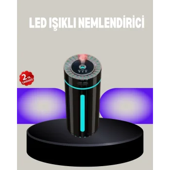 Aromaterapi Özellikli Ultrasonik Hava Nemlendirici LED Atmosfer Işığı