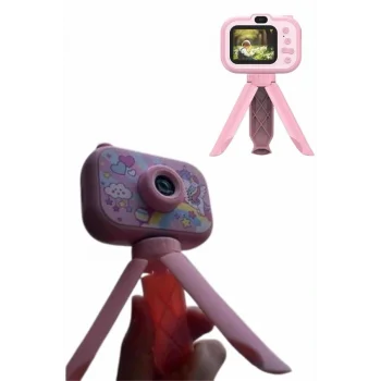 Ayaklı Çocuk Kamerası Tripodlu Mini 1080p Hd Çocuk Kamera