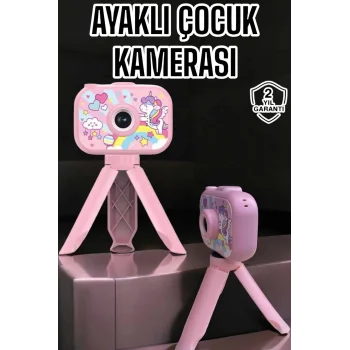Ayaklı Mini Fotoğraf Makinesi Çocuk Için Eğitici Video Kamera (Kopya)