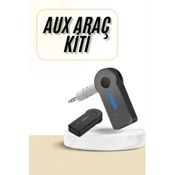 Bluetooth Araç Kiti Aux Çıkışlı  Telefon Müzik Alıcı Tüm Cihazlara Uyumlu