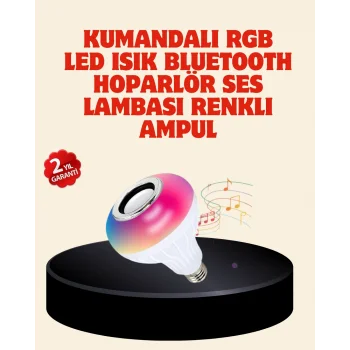 Bluetooth Bağlantılı RGB LED Ampul – Şık ve Fonksiyonel