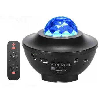 BLUETOOTH DESTEKLİ ANİMASYONLU ŞARJLI UFO TİP DİSKO TOPU (5047)
