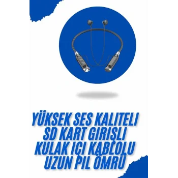 Bluetooth Kulaklık 120 Saat Kullanım Süresi Boyun Askılı Bluetooth Kablosuz Kulaklık