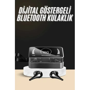 Bluetooth Kulaklık Anc Özelliği Powerbank Özelliği Aynalı Dijital Göstergeli