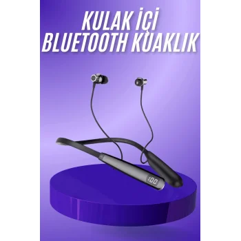 Bluetooth Kulaklık Şarj Göstergeli 100 Saat Şarj Kapasiteli Sporcu Kulaklık