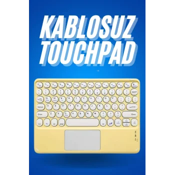 Bluetooth Touchpad Klavye Ultra İnce Taşınabilir Q Klavye