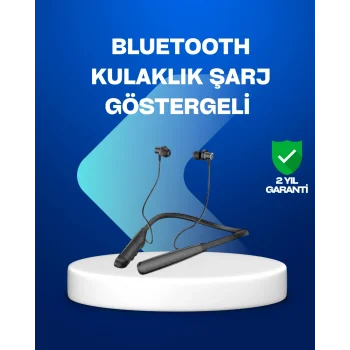 Boyun Askılı Kablosuz Bluetooth Kulaklık – Aktif Gürültü Önleme, LCD Ekranlı