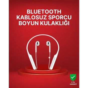 Boyun Askılı Kablosuz Kulaklık – Uzun Süreli Batarya Performansı
