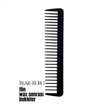 Bukleli Saç Fön Wax Sonrası Tarak Karbon Nano Absolute Professional