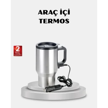 Çakmak Girişli Isıtıcı Termos Bardak Düşük Tüketimli