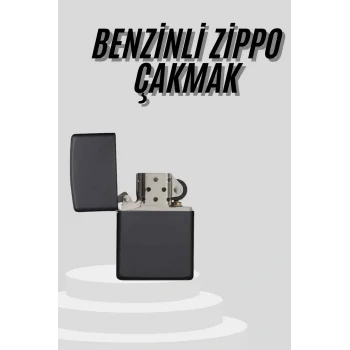 Çakmak Parlak Siyah Doldurulabilir Hedyelik Eşya