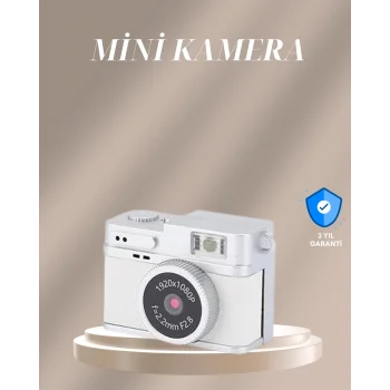 Cep Boy Vintage Dijital Kamera LED Destekli Full HD Video