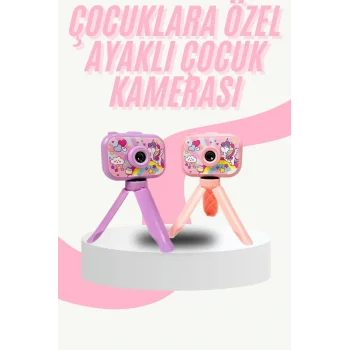 Çocuk Için Eğitici Video Kamera Ayaklı Mini Fotoğraf Makinesi