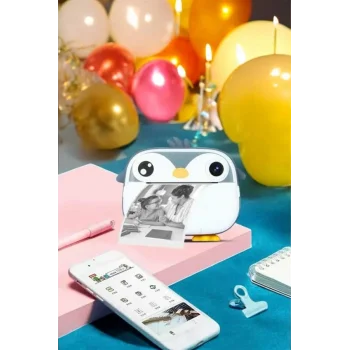 Çocuklar için Fotoğraf Makinesi Anlık Baskı Makinesi HD Görüntü Kalitesi