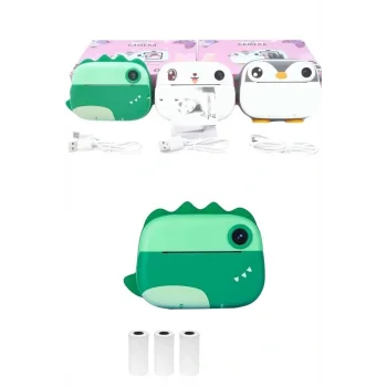 Çocuklar İçin Özel Fotoğraf Makinesi Farklı Desen Seçenekli 3 Adet Rulo