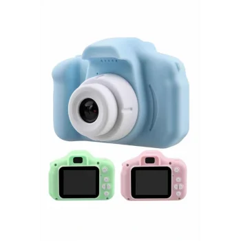 Çocuklara Özel Fotoğraf Ve Video Çeken Mini Çok Renkli Fotoğraf Makinesi