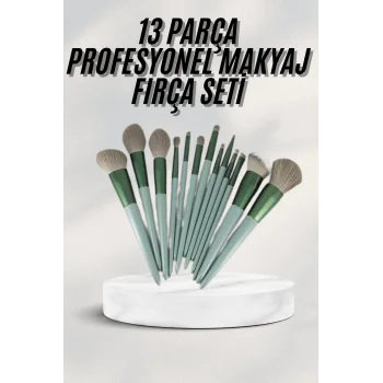 Dayanıklı Makyaj Fırçası Seti 13 Parça Yumuşak Kıllı Fırçalar Allık Fondöten Far Fırçası
