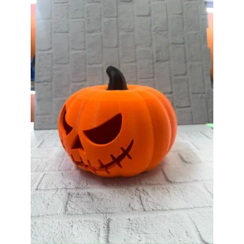 Dekoratif Balkabağı Şekerlik 21×15 cm Kapaklı Turuncu Kutu