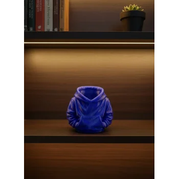 Dekoratif Lacivert Hoodie Kalemlik 10x10 cm