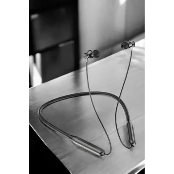 Dijital Göstergeli Kulak İçi Kablosuz Bluetooth Kulaklık Boyun Bantlı