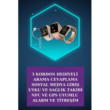 Dijital Göstergeli Powerbank Bluetooth Kulaklık ve Yeni Nesil Amoled Ekran Akıllı Saat