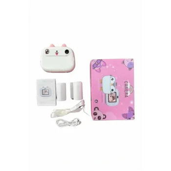 Dijital HD Video Kamera Çocuk Fotoğraf Makinesi  Anlık Termal Rulo