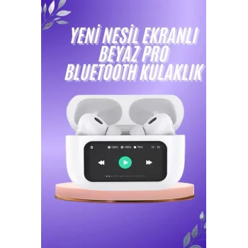 Dokunmatik Ekranlı ANC/ENC Yeni Nesil Pro Bluetooth Kulaklık Dokunmatik Ekran