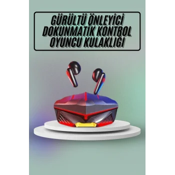 Dokunmatik Kontrol Tws Işıklı Kulakiçi Bluetooth Kulaklık Kablosuz Oyuncu Kulaklığı