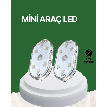 Dokunmatik Sensörlü Şarjlı Araç İçi Ambiyans Aydınlatma