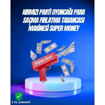 Dolar Boyutunda Kâğıt Atışı Yapan Pil ile Çalışan Oyuncak Tabanca