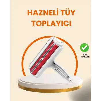 Elektriksiz Hazneli Tüy Temizleyici – Kedi Köpek Tüy Toplama Rulosu