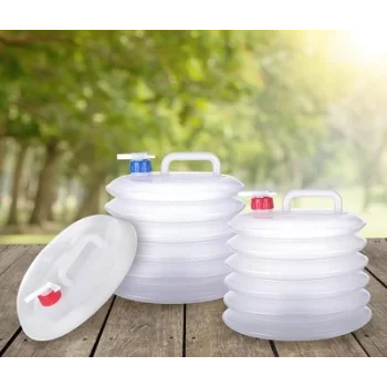 FDA AKORDİYON MUSLUKLU KATLANIR SU BİDONU 10 LT (5047)