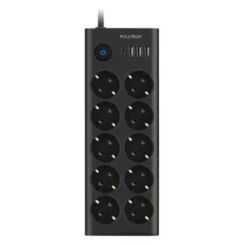 Ftr14 Type-c Girişli Akım Korumalı 10’lu Priz, 3 Usb