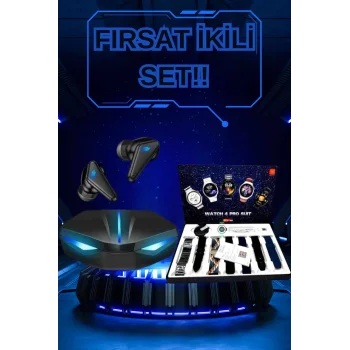 Gamer Kulaklık ve Çok Kordonlu Akıllı Saat Gürültü Önleyici GPS Desteği