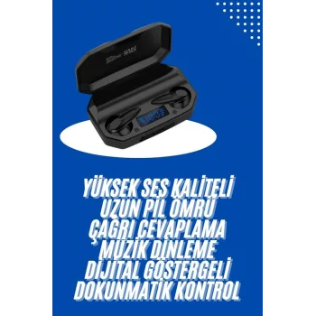 Gaming Kulaklık Bluetooth 5.2 Kablosuz Kulakiçi Rgb Işıklı Çift Mikrofonlu