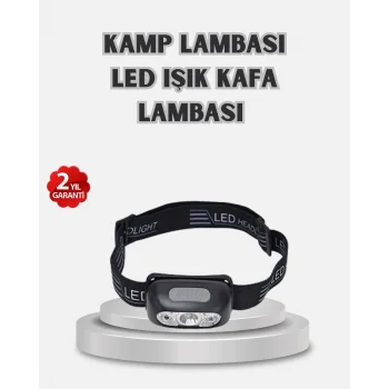 Gece Balıkçılığı İçin Ultra Parlak Şarjlı Kafa Lambası | 4 Işık Modu + USB Şarj