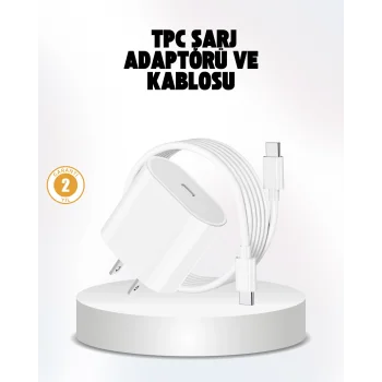 iPhone ve iPad Uyumlu 20W Güvenli USB-C Hızlı Şarj Adaptörü
