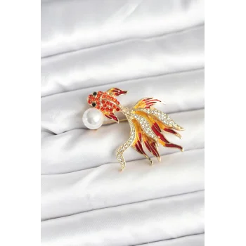 Japon Balığı Model Broş