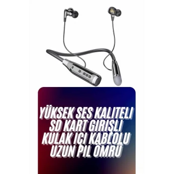 Kablolu Bluetooth Kulaklık Kulak İçi 120 Saat ANC Özelliği Uzun Ömürlü