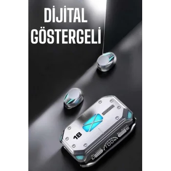 Kablosuz Powerbankli Oyuncu Kulaklığı Gürültü Önleyici